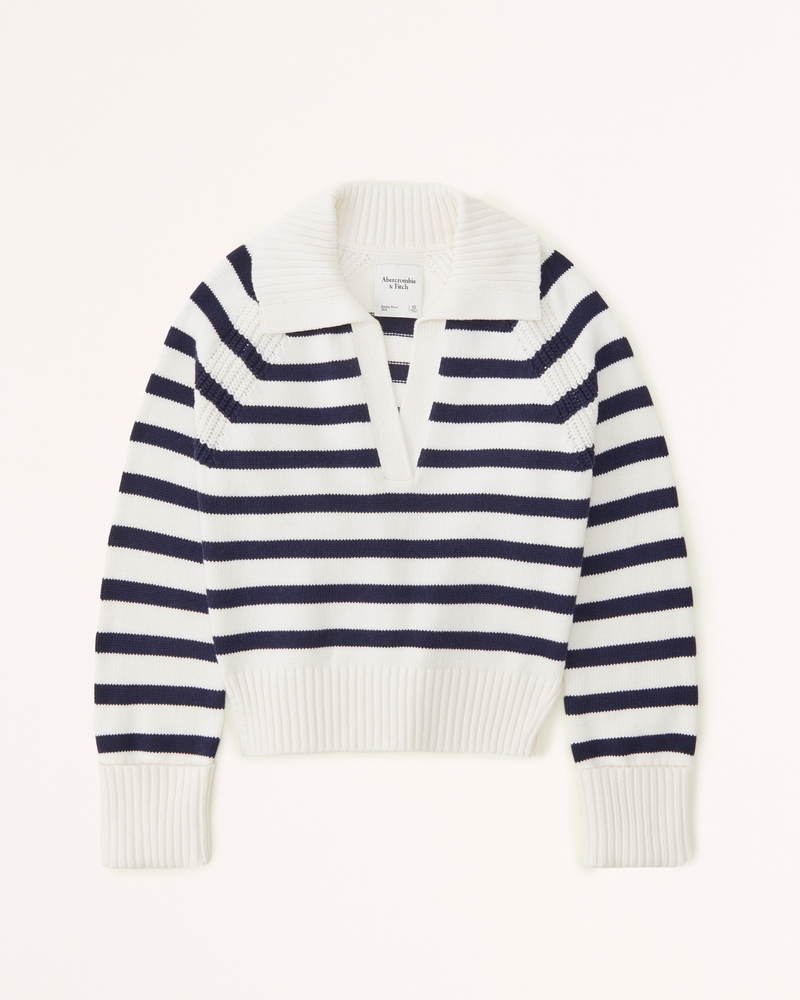 Women's Notch-Neck Sweater | Women's Tops | Abercrombie.com