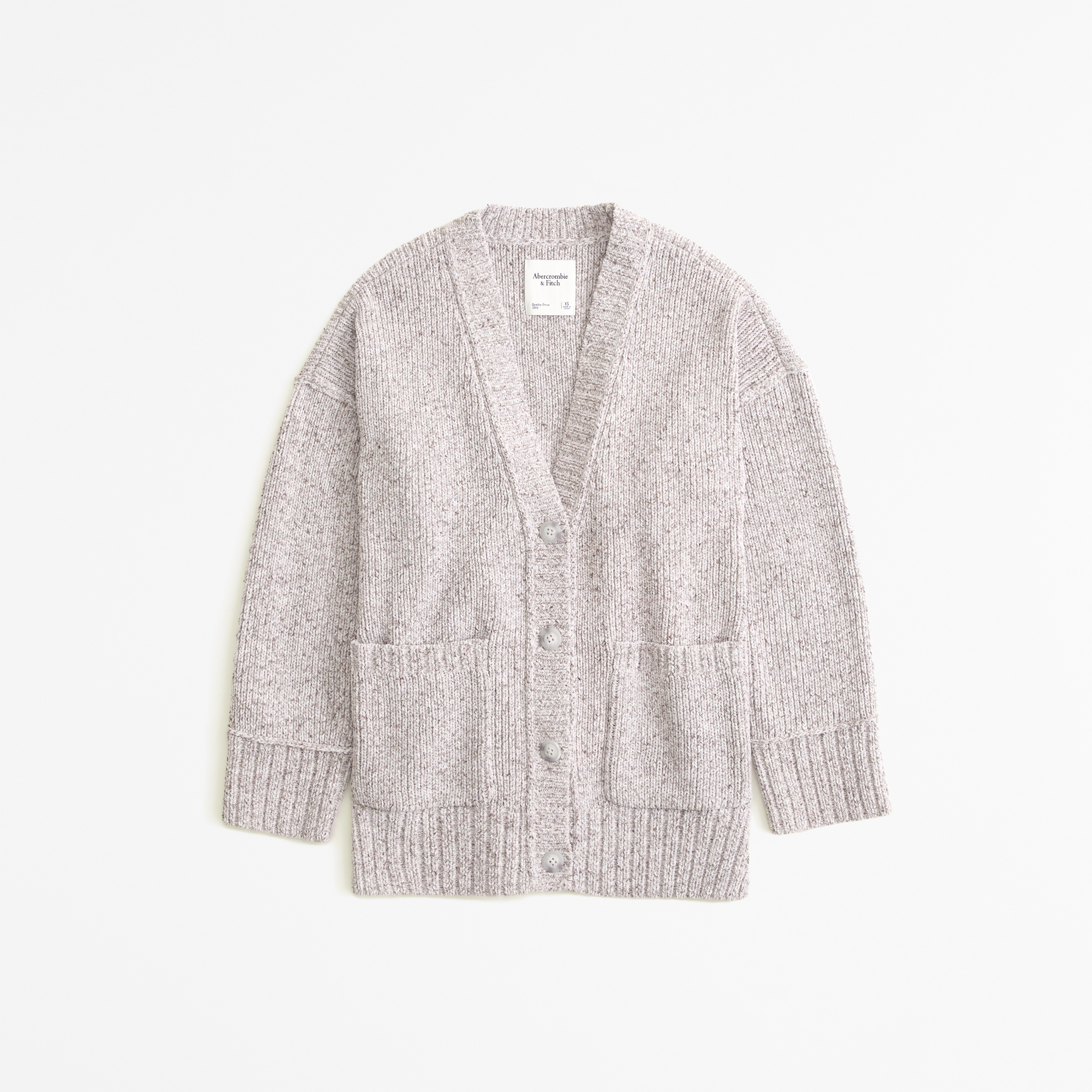 Chenille grey outlet cardigan