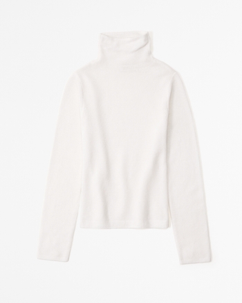 Women's Merino Wool-Blend Turtleneck Sweater | Women's Tops