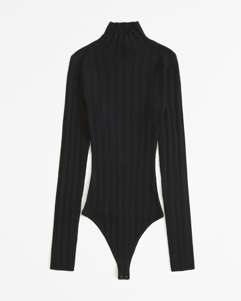 Abercrombie and Fitch + Slim Turtleneck Sweater Bodysuit