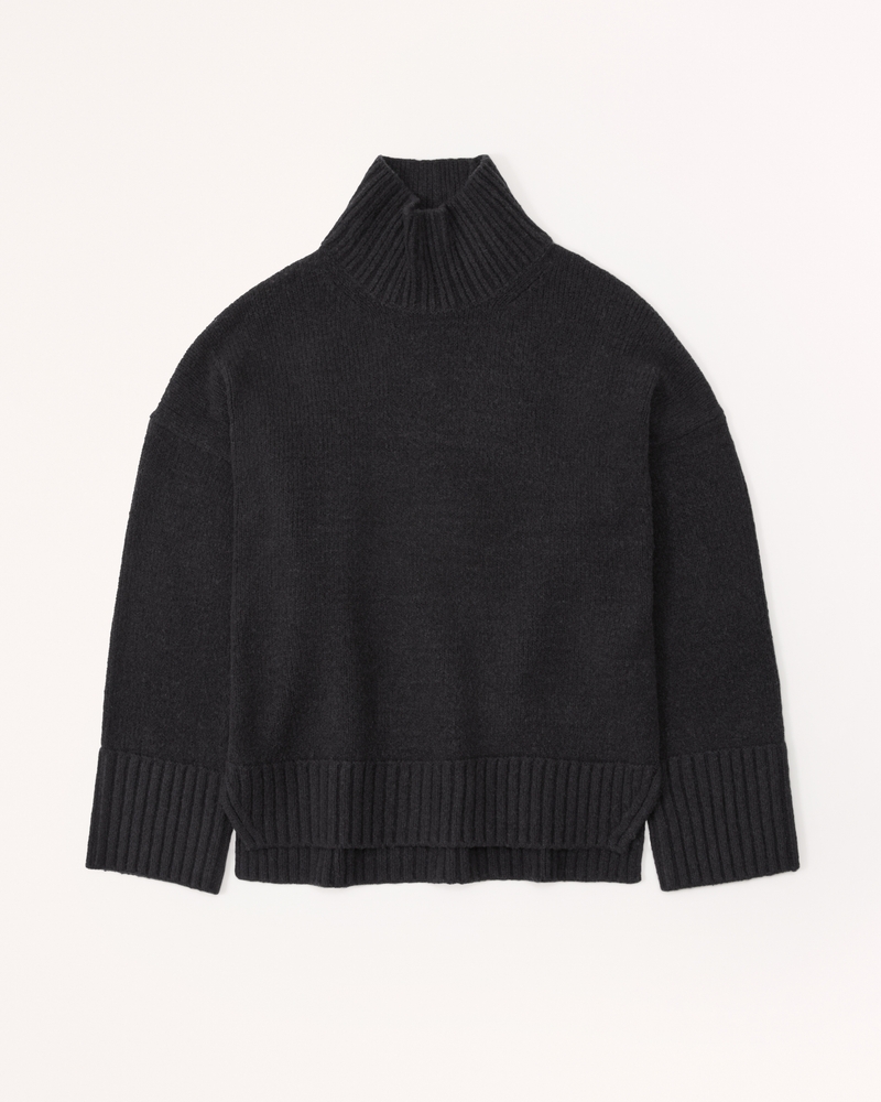 Grace Ribbed Turtleneck - Taupe