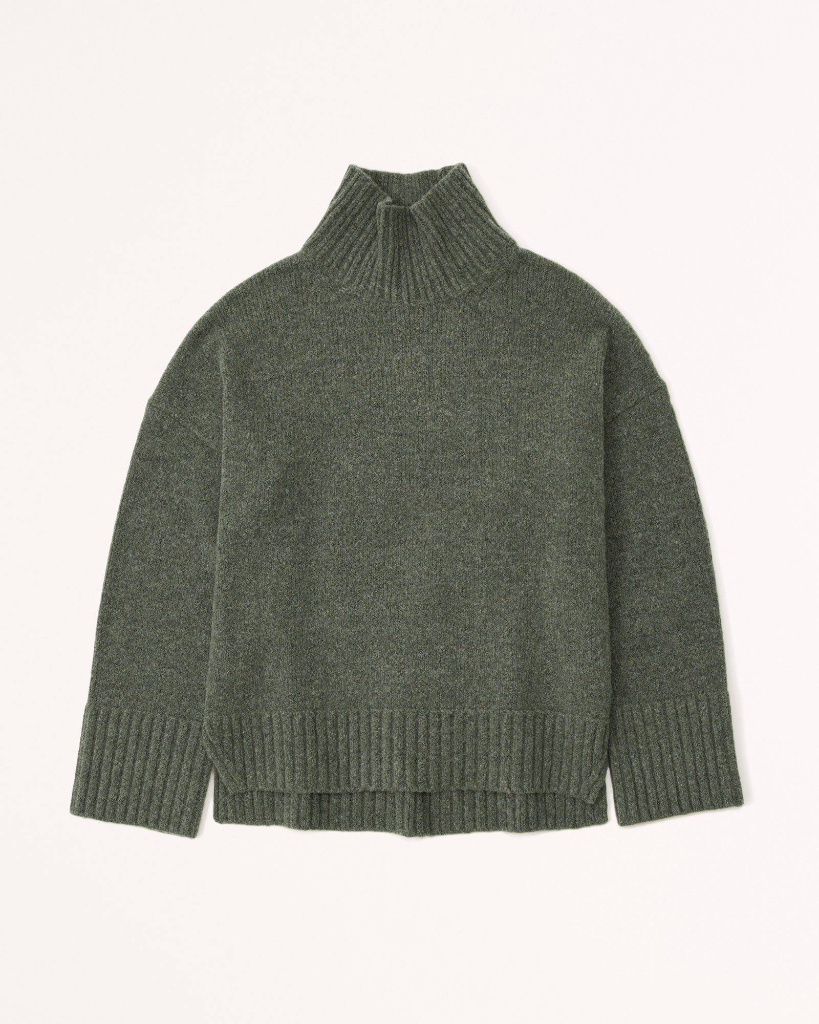 Threadbare Curve Threadbare Plus Chloe turtle neck sweater in olive -  ShopStyle