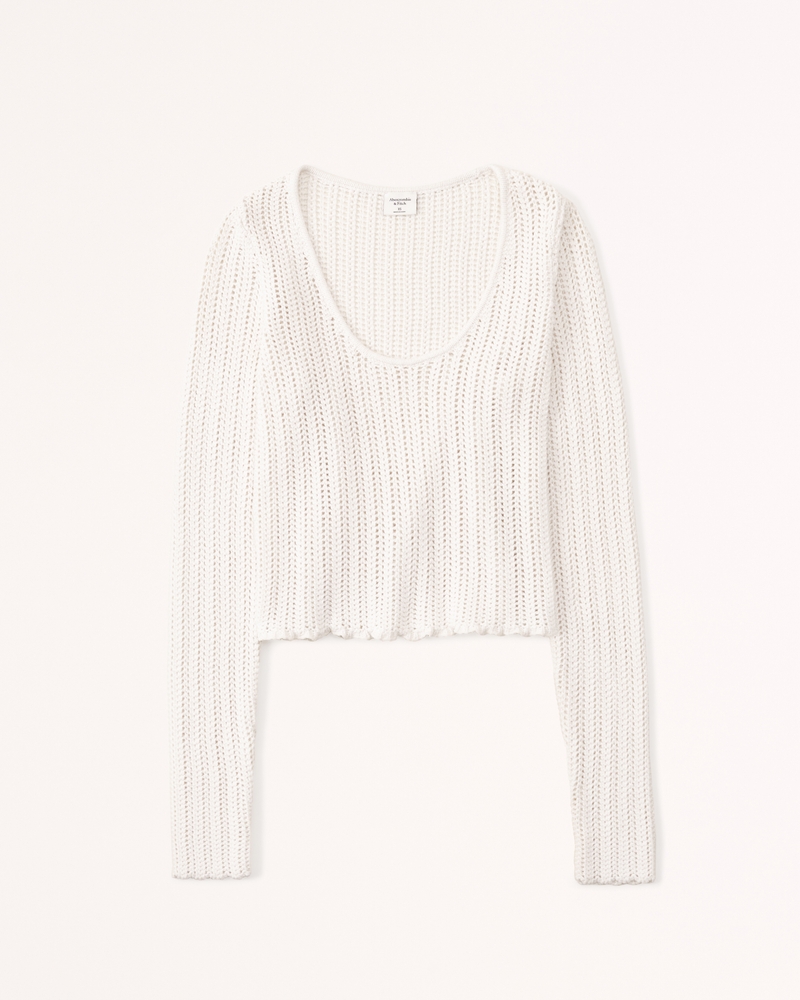 Cora Crochet Long sleeve Top / Brown – Style Cheat