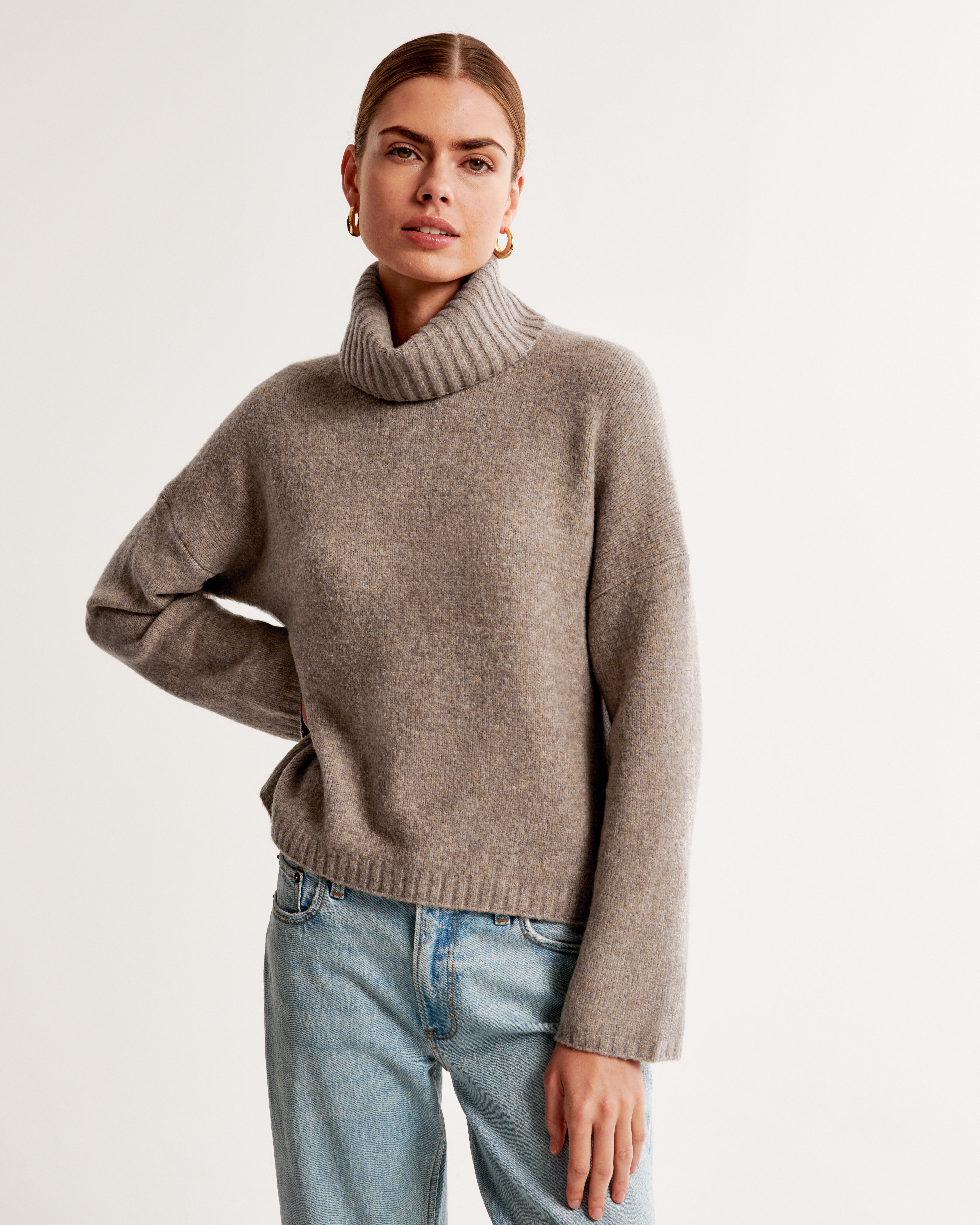 Wedge Turtleneck Sweater