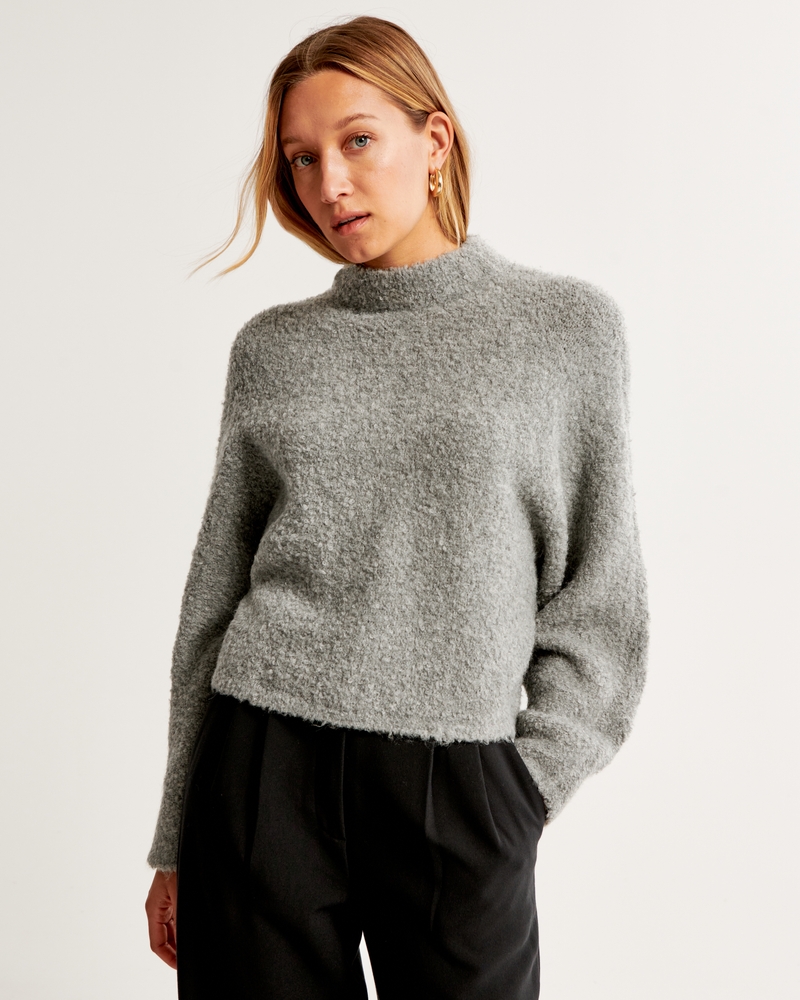 Funnel Neck Dolman Sweater