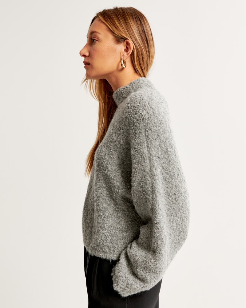 Women's Mockneck Dolman Sweater, Women's Clearance