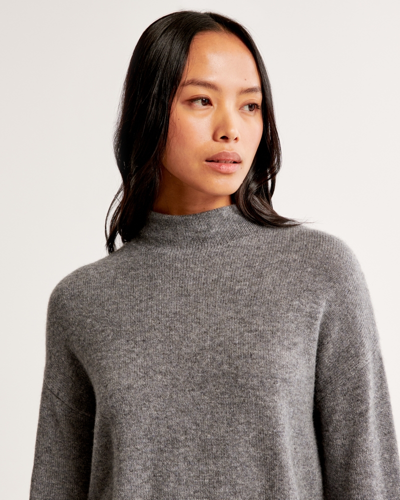 Women's Cashmere Mockneck Sweater Women's Tops