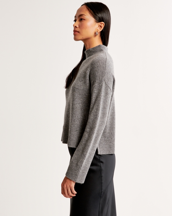Women's Cashmere Mockneck Sweater | Women's Tops | Abercrombie.com