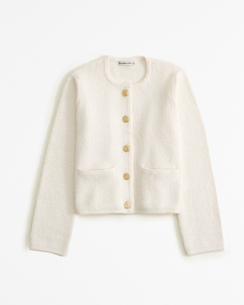 Women's Collarless Sweater Cardigan | Women's Sale | Abercrombie.com