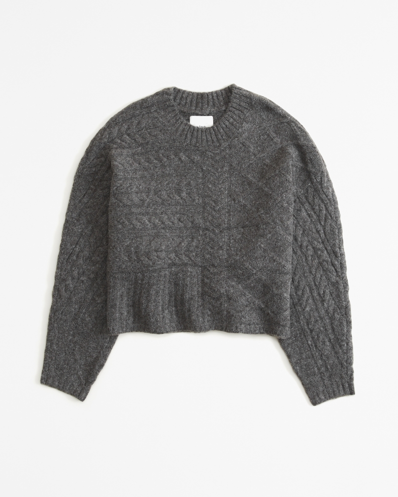 Women's Cable Crew Dolman Sweater | Women's Tops | Abercrombie.com