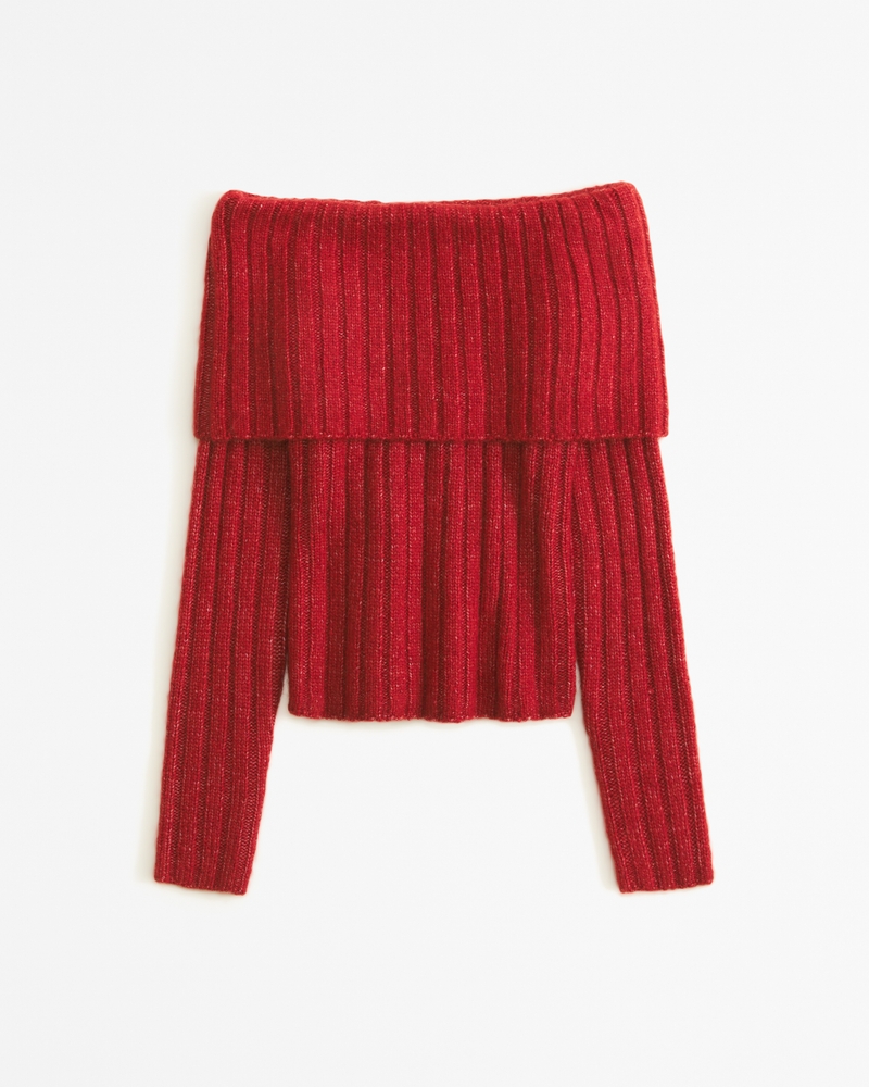 Abercrombie off hotsell the shoulder sweater