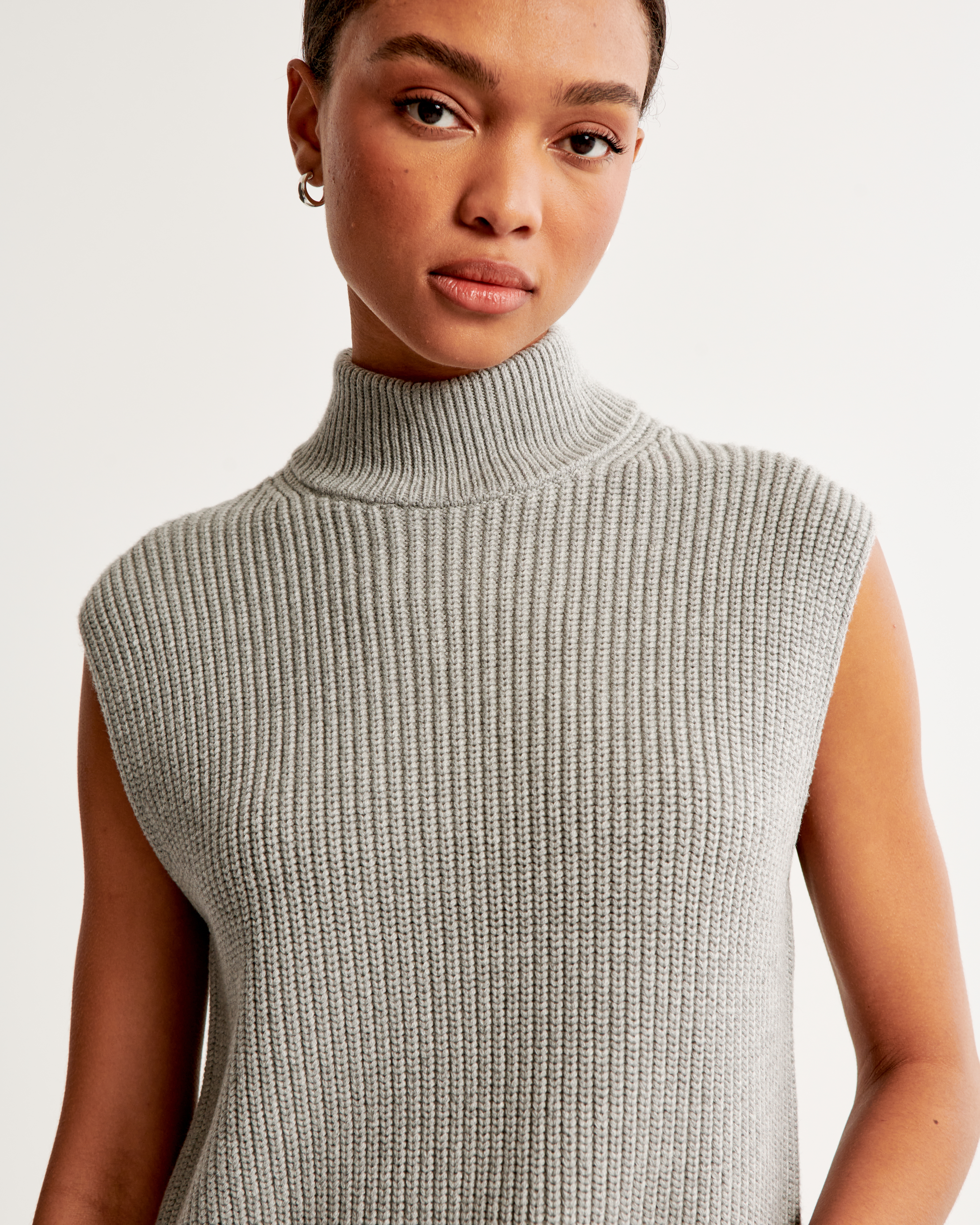 Women's Sleeveless Turtleneck Sweater | Women's Clearance