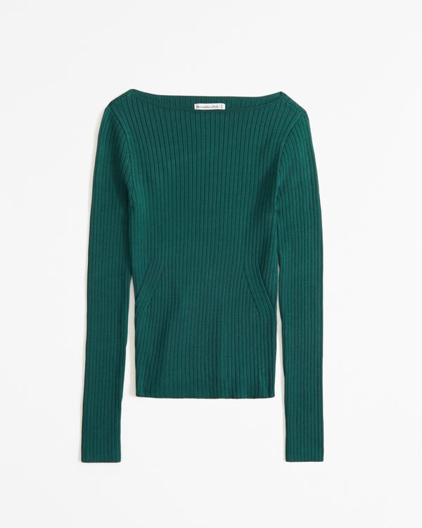 Women's Glossy Slash Sweater Top | Women's Sale | Abercrombie.com