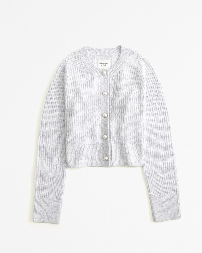 Women's Crew Pearl Button Cardigan | Women's Tops | Abercrombie.com