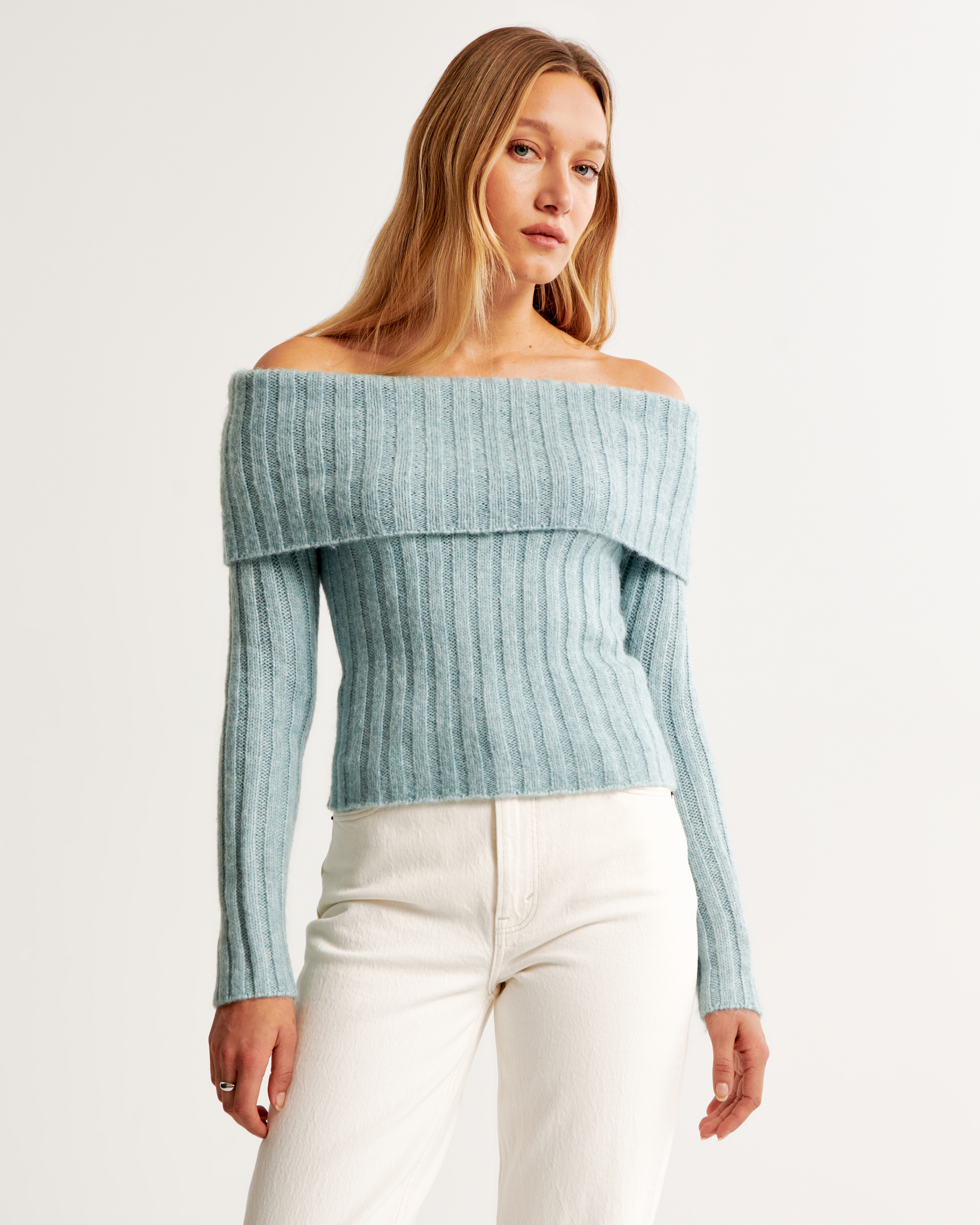 Shoulder sweater outlet