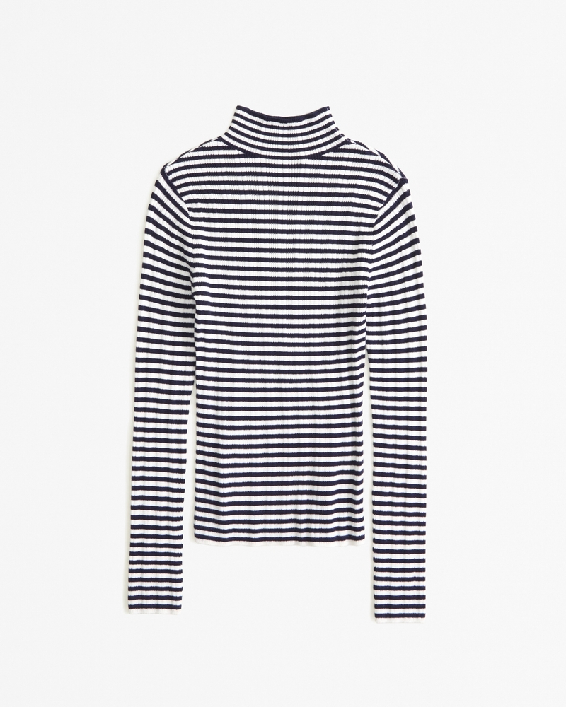 Women's Slim Rib Turtleneck Sweater | Women's Tops | Abercrombie.com