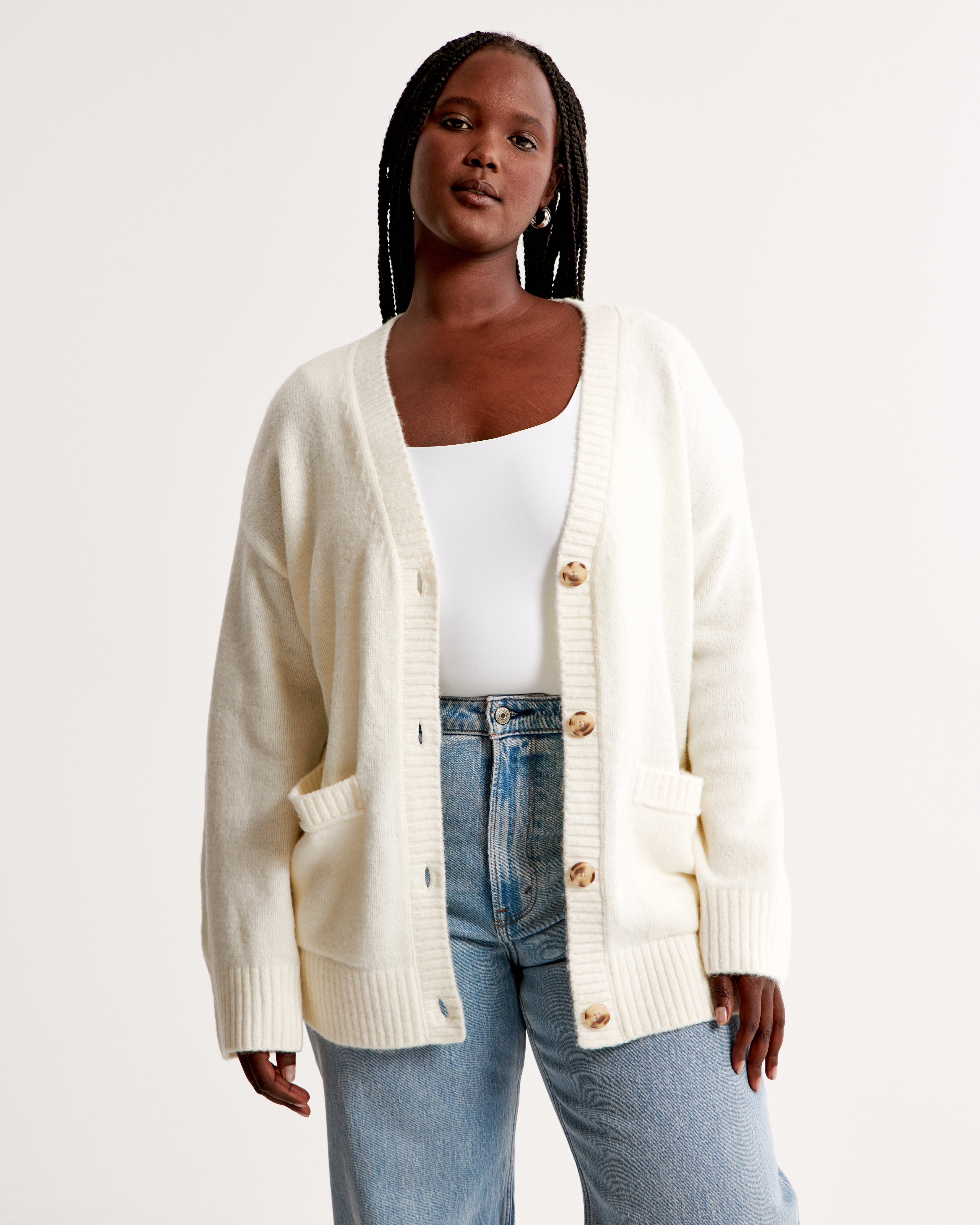 Abercrombie 2025 boyfriend cardigan