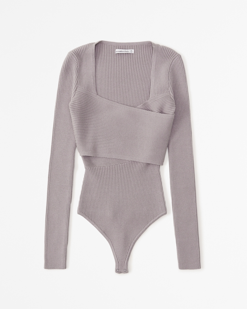 Women's LuxeLoft Wrap Bodysuit | Women's Tops | Abercrombie.com