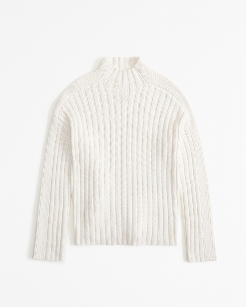 Ribbed Mockneck Sweater