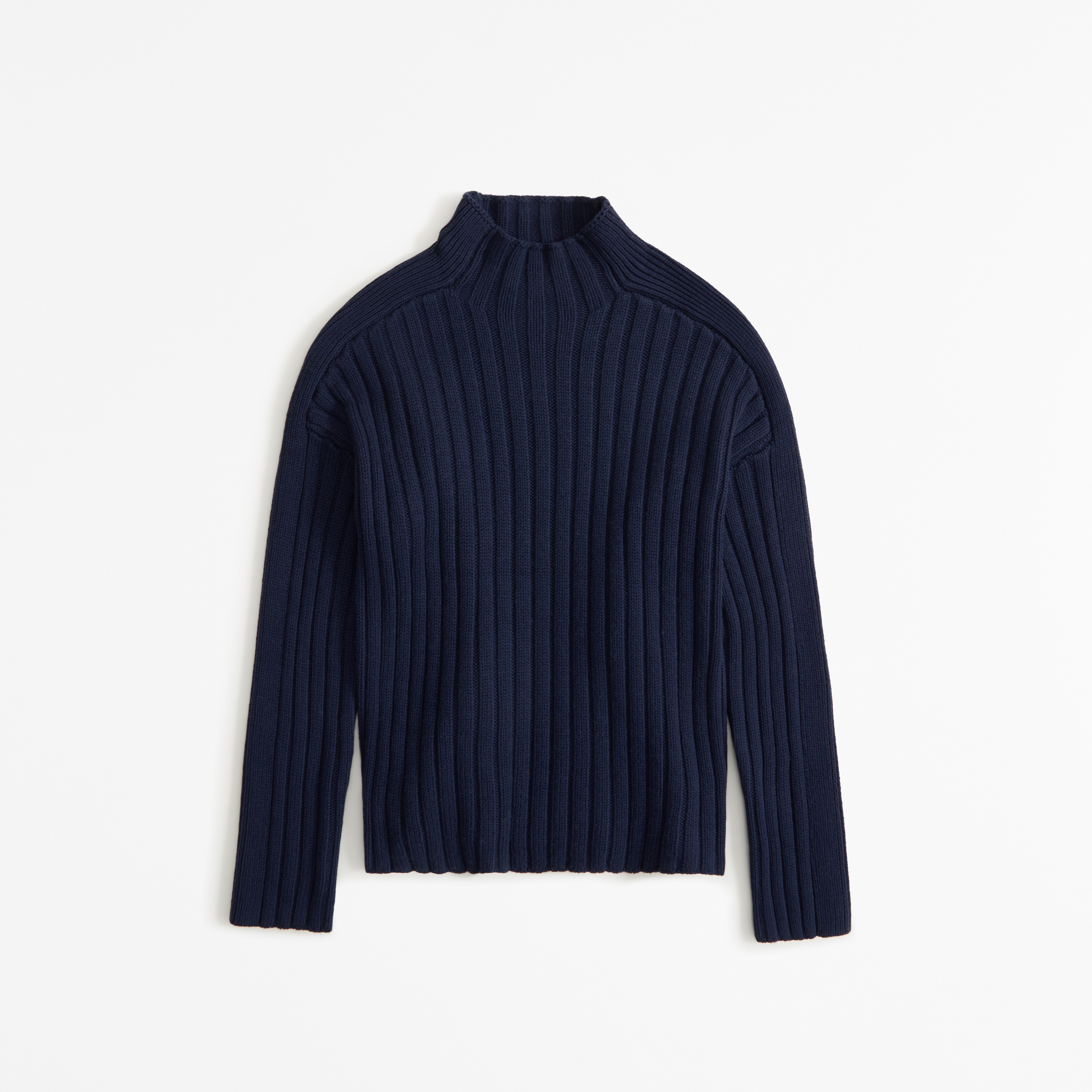 Women's Ribbed Mockneck Sweater | Women's Tops | Abercrombie.com