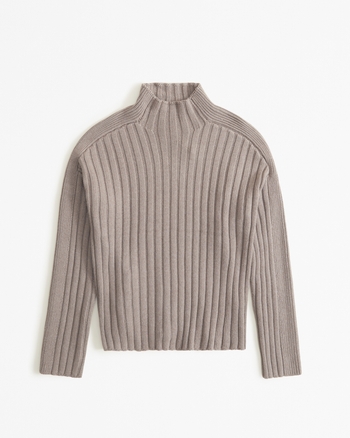 Pull Femme Alfani Fauve Doré - Taille 2XL, épaules Froides, Col Côtelé