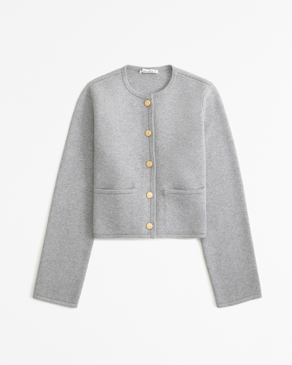 Abercrombie grey sweater hotsell