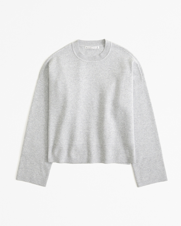 LuxeLoft Crew Sweater, Grey