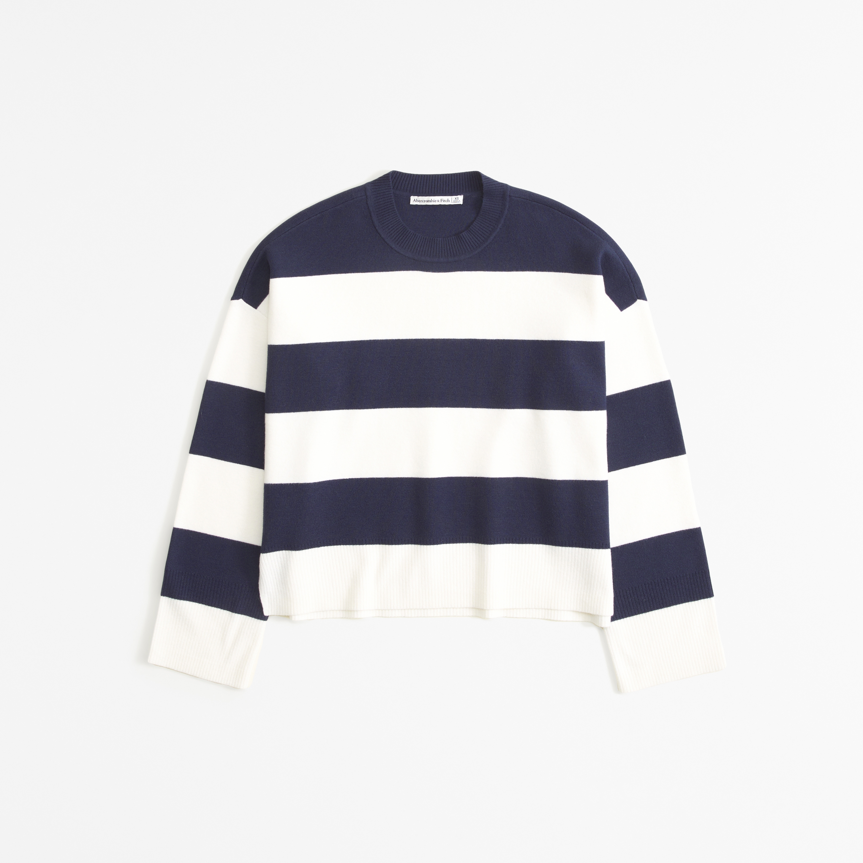 Abercrombie striped outlet sweater