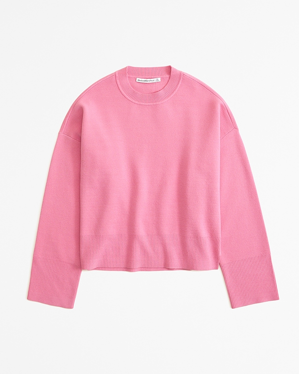 LuxeLoft Crew Sweater, Pink