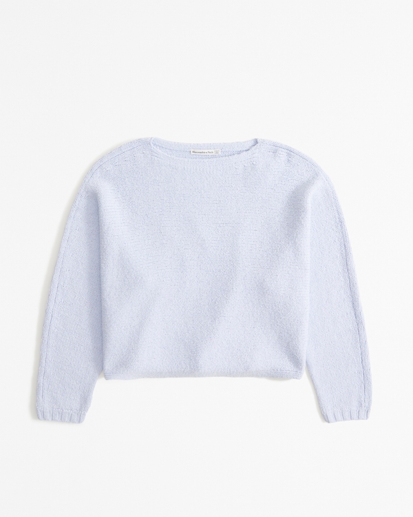 Slash Dolman Sweater, Light Blue