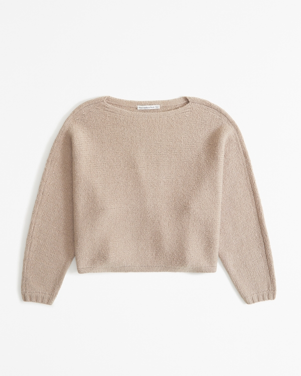 Slash Dolman Sweater, Light Brown