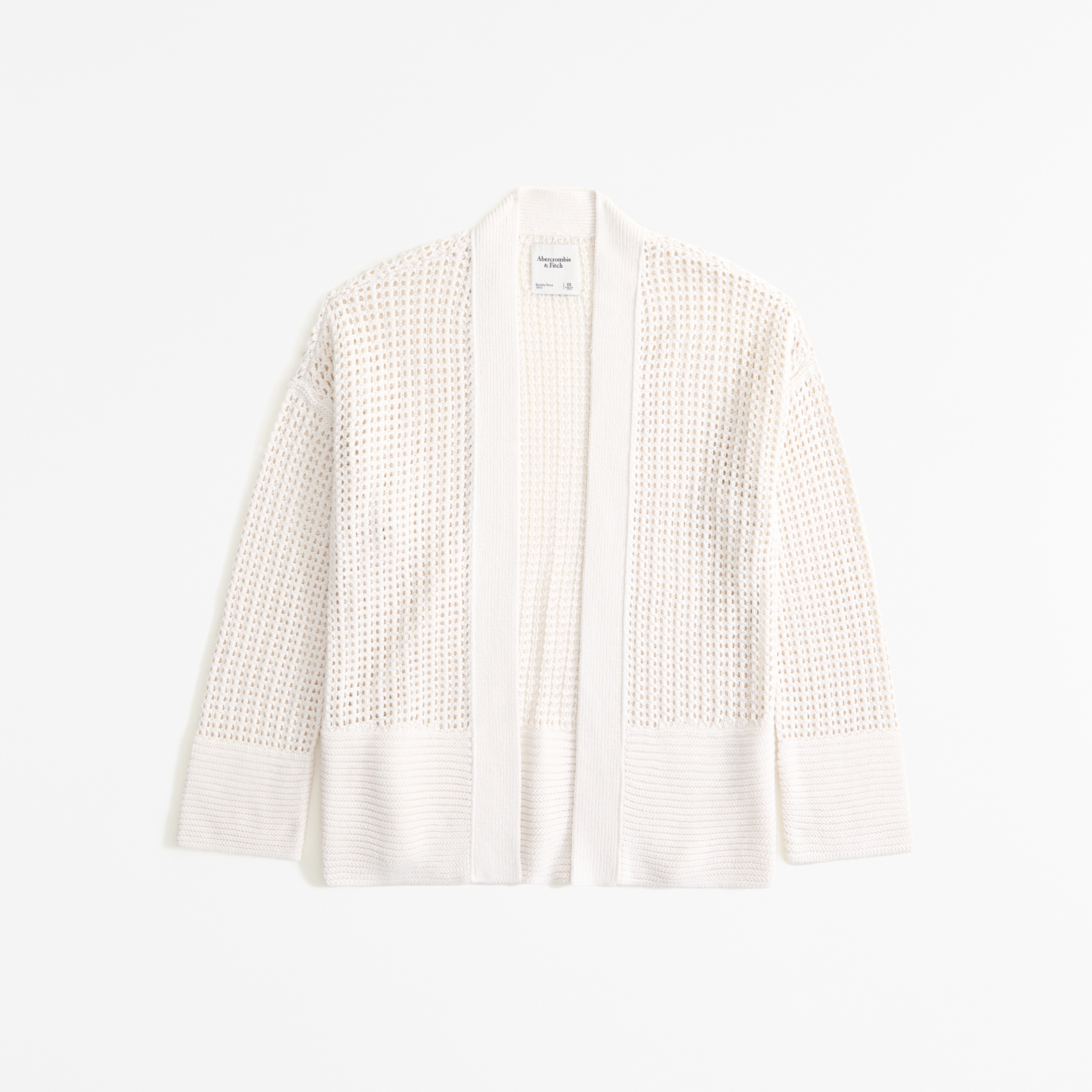 Mesh Stitch Non-Closure Cardigan