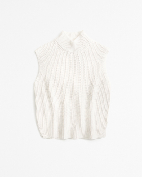 Sleeveless Turtleneck Sweater