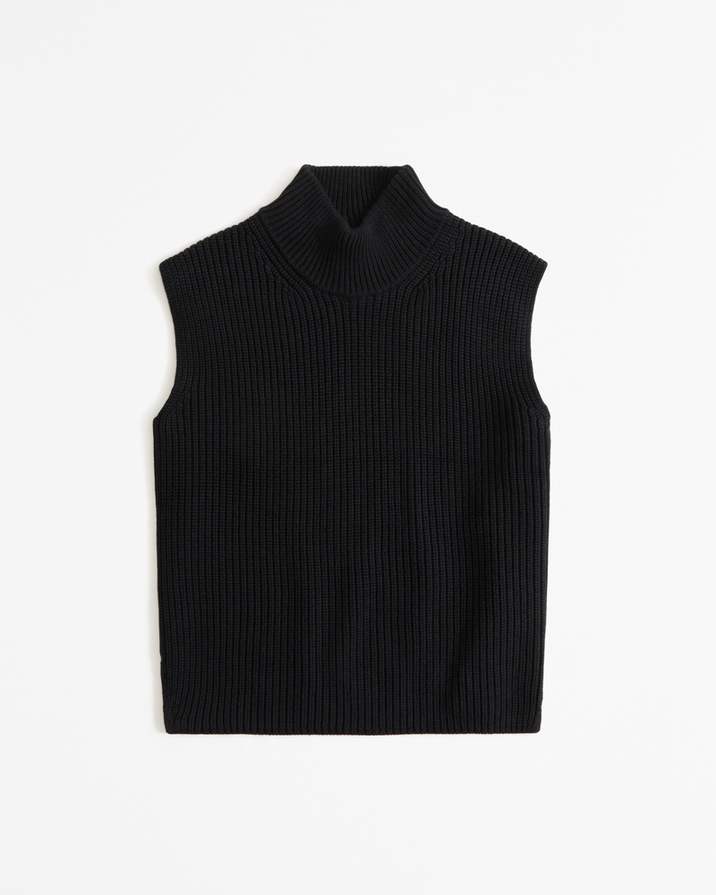 A.n.a Womens Mock Neck Sleeveless Pullover Sweater