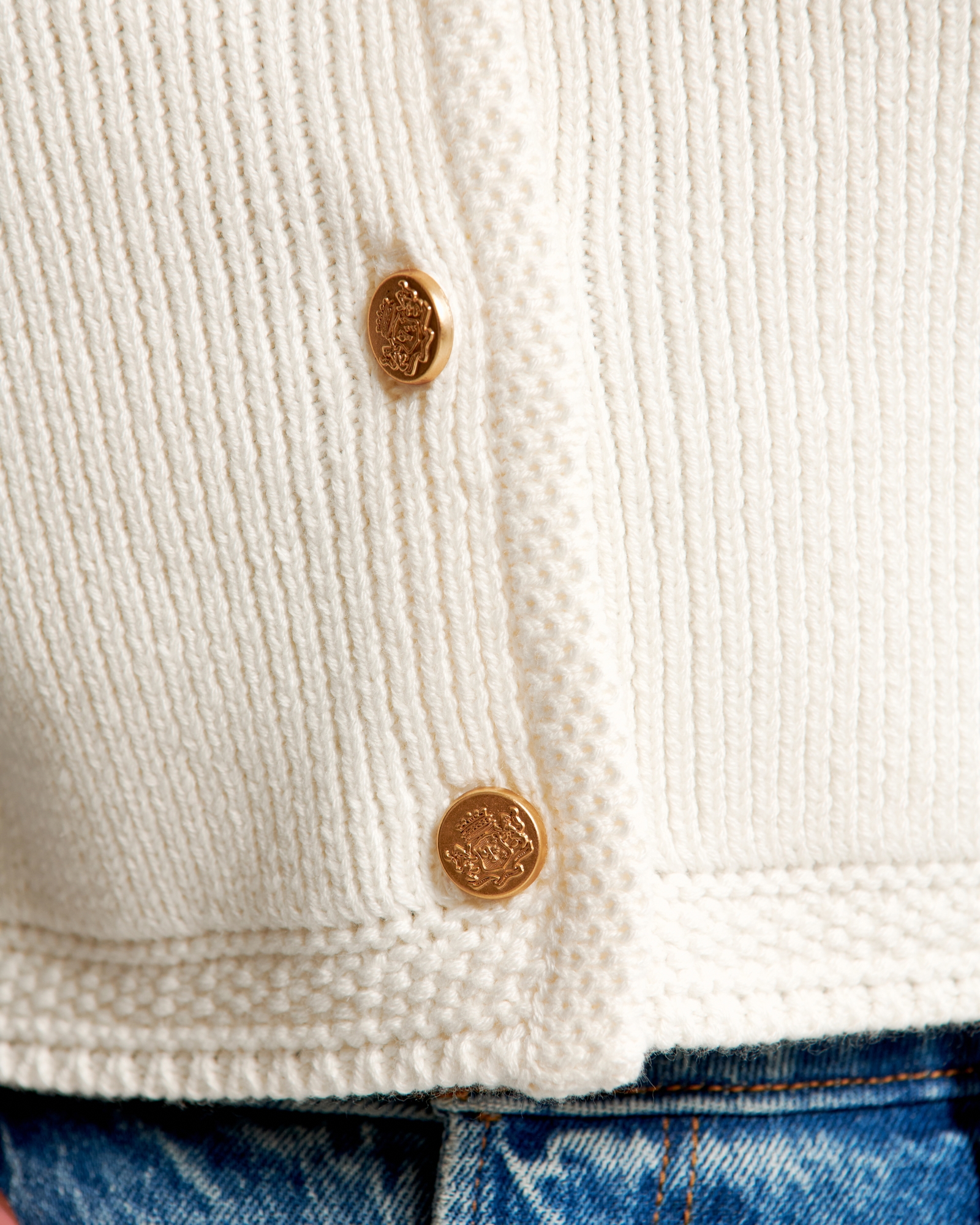 Women's The A&F Mara Button-Up Sweater Vest, Women's Tops