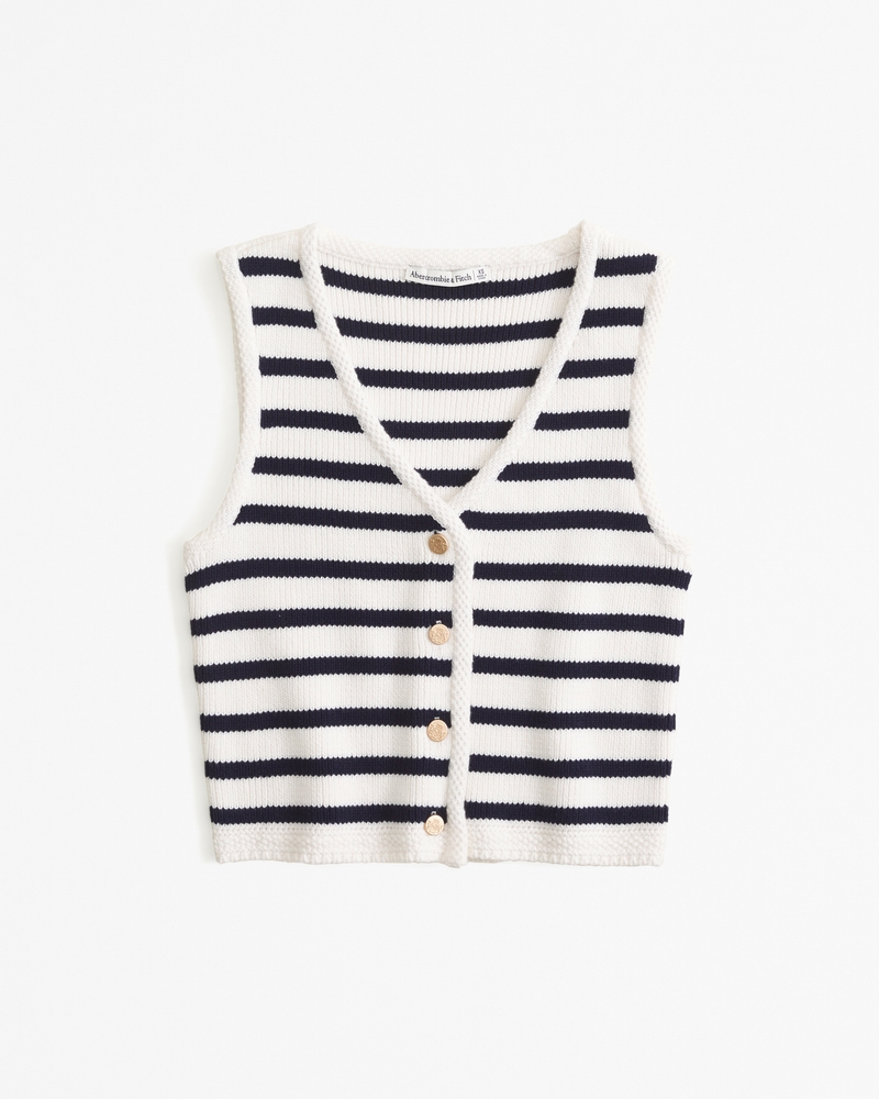 Women's The A&F Mara Button-Up Sweater Vest | Women's Tops ...