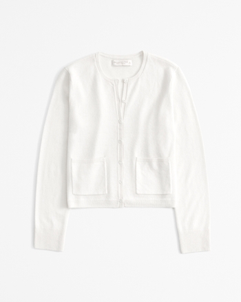 Cashmere Crew Cardigan