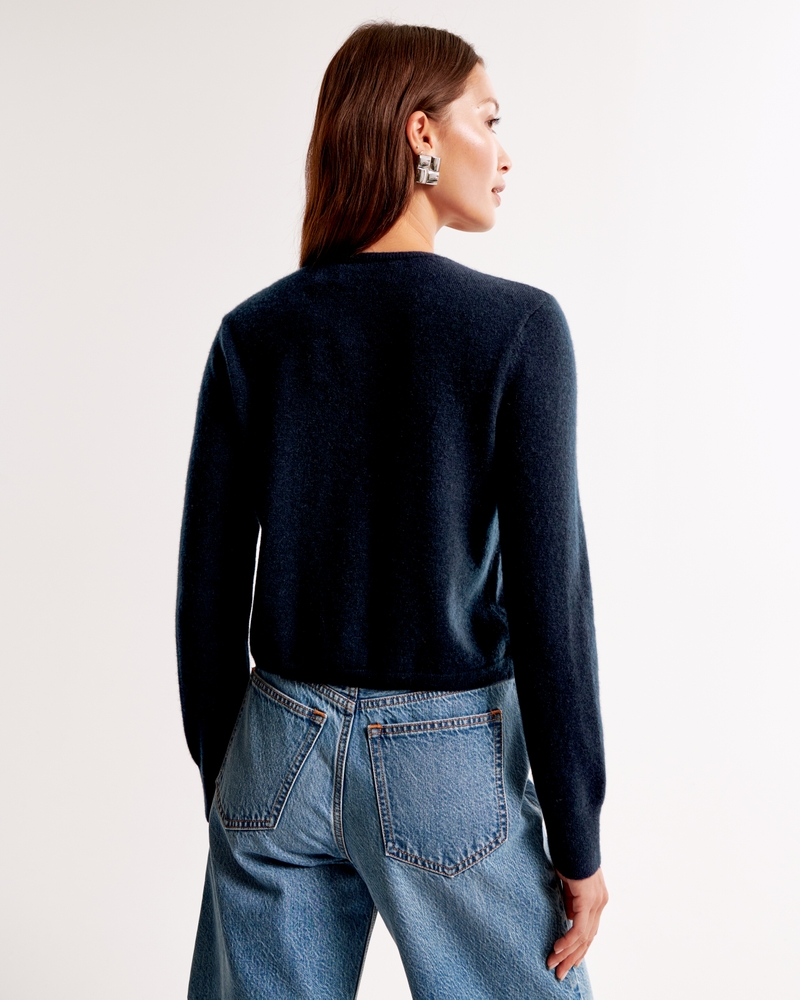 Cashmere Crew Cardigan
