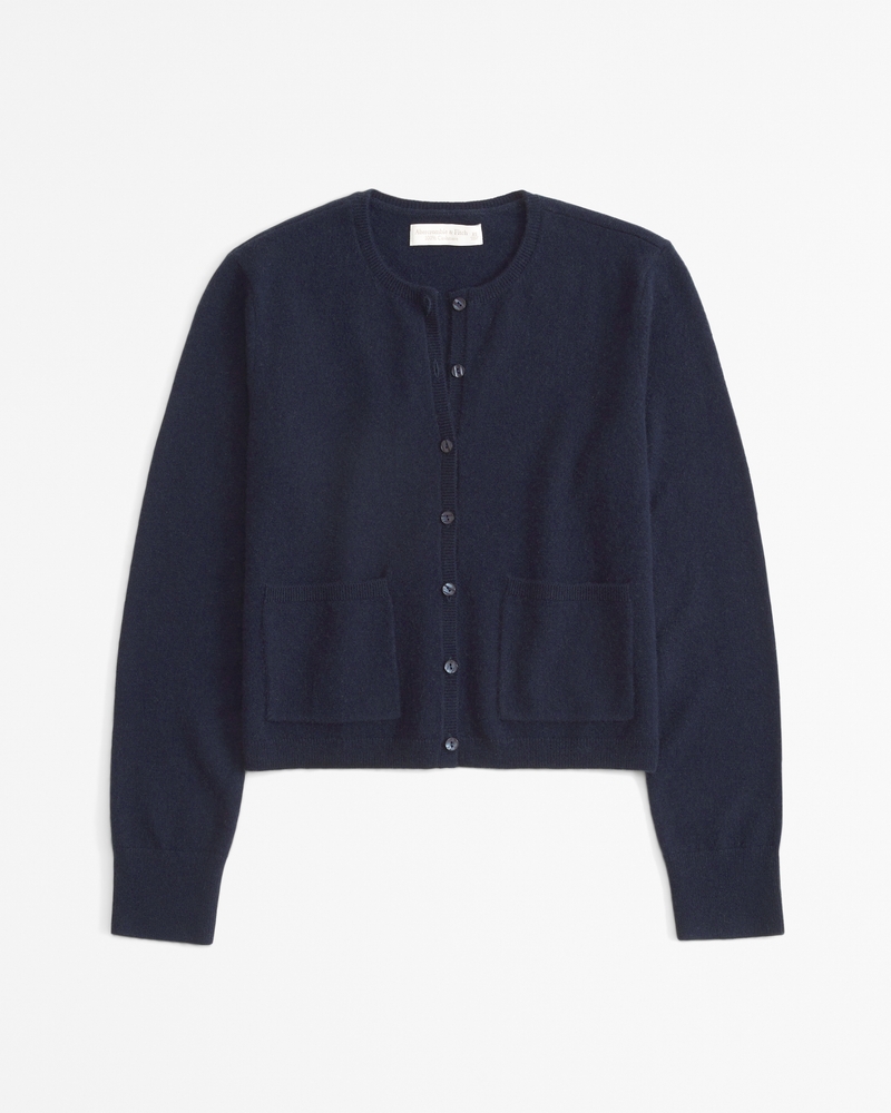 Cashmere Crew Cardigan