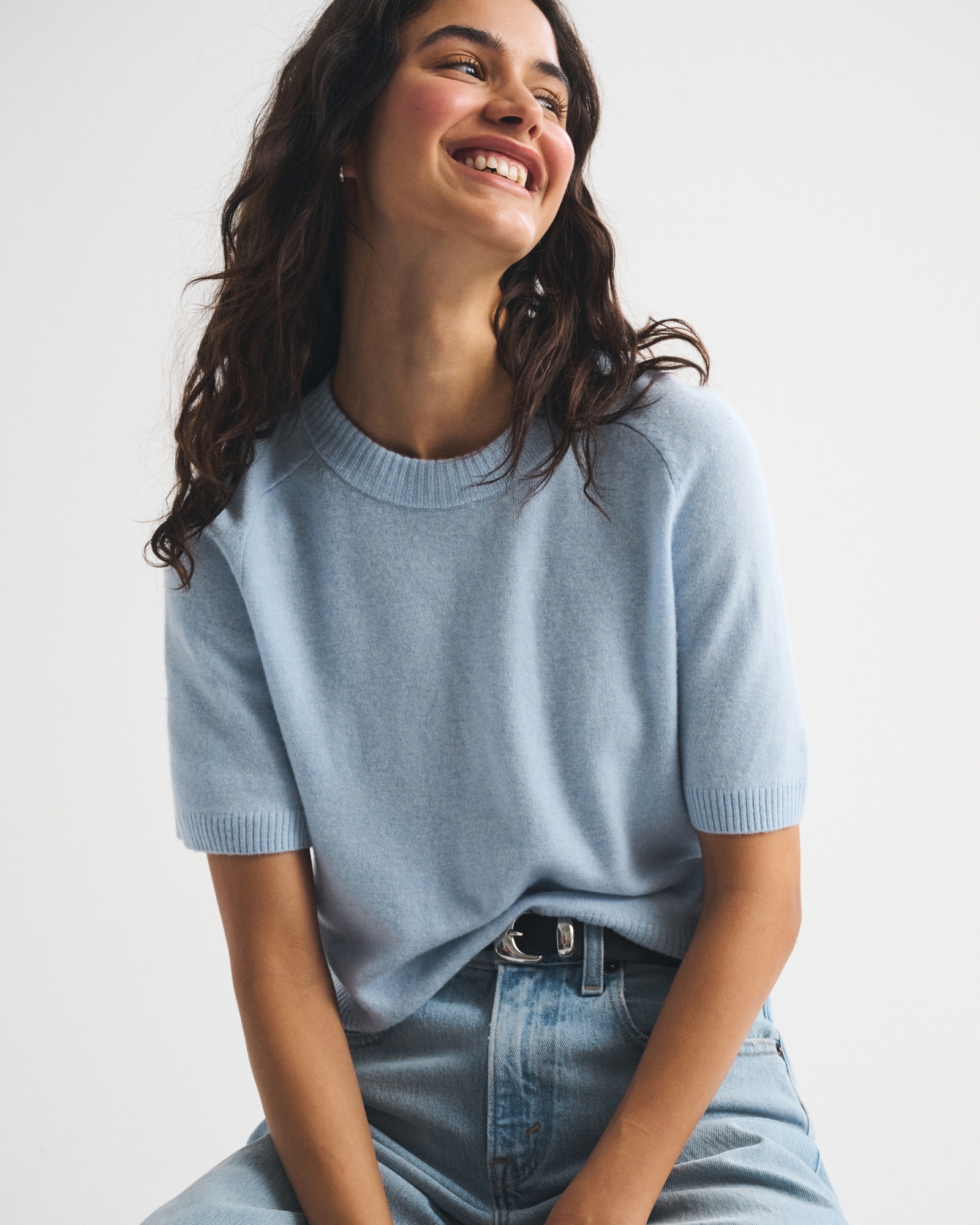 Cashmere Crew Tee