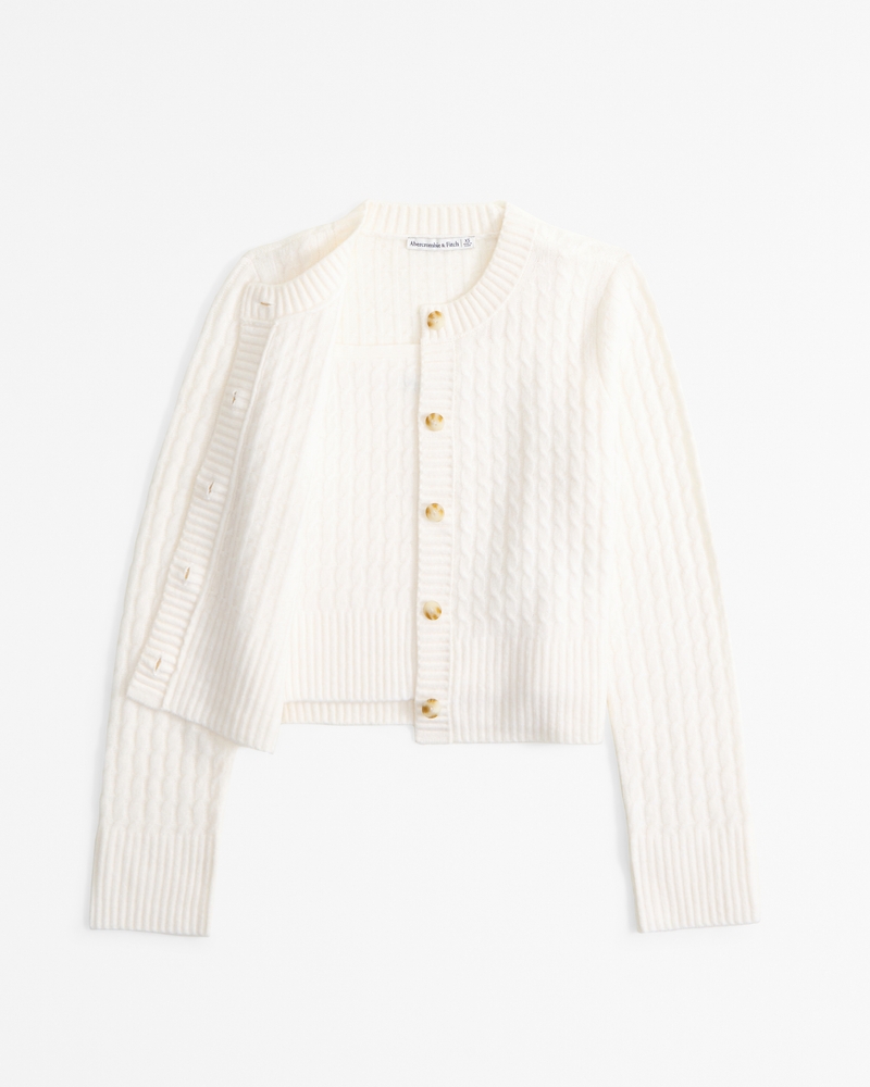 Cable Tank & Crew Cardigan Set