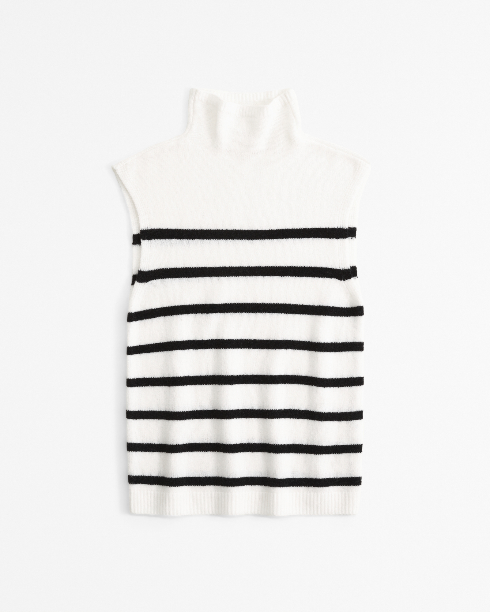 Merino Wool-Blend Mockneck Shell Top