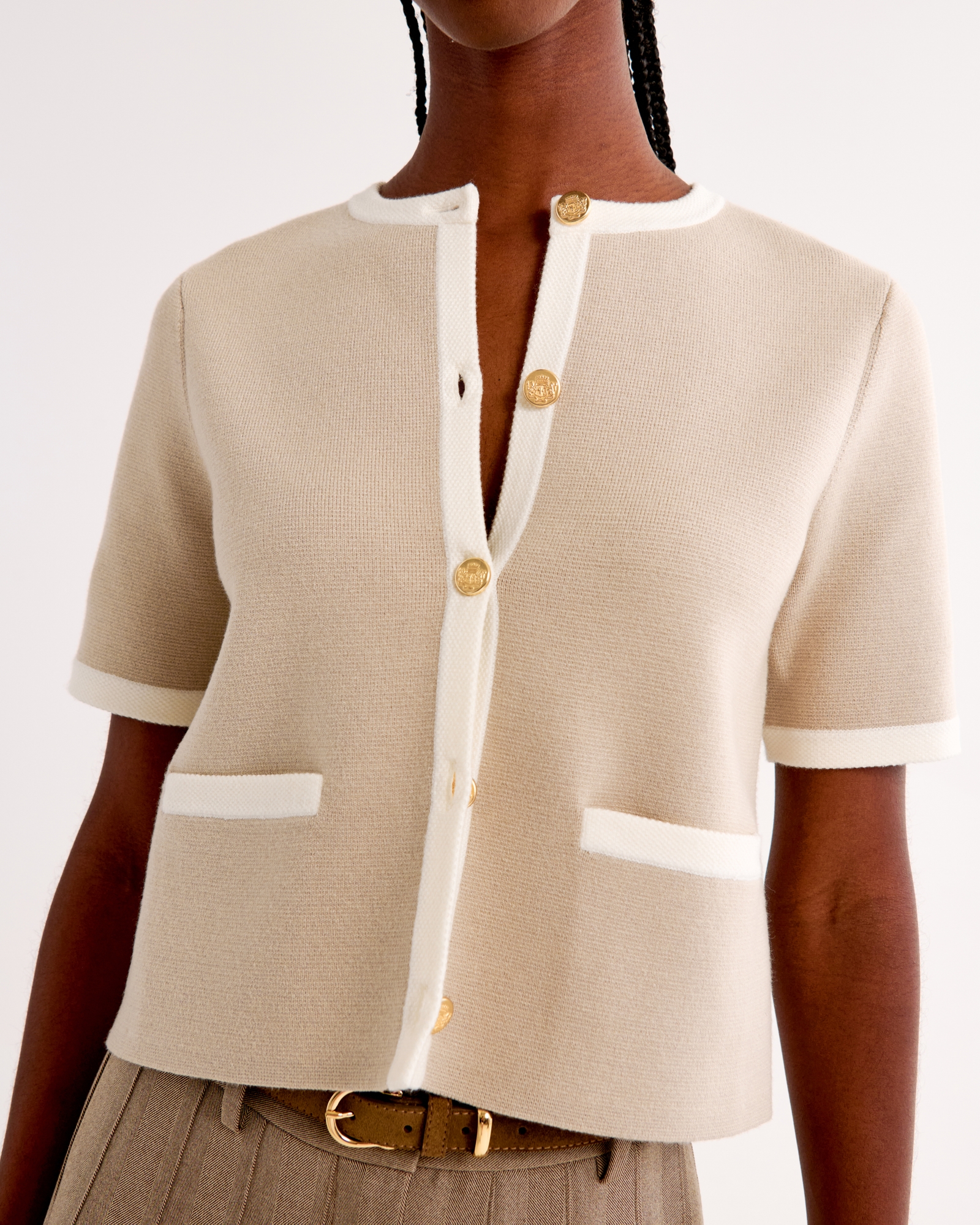 LuxeLoft Short-Sleeve Cardigan