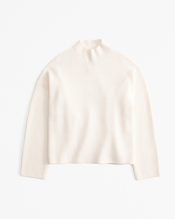 Sweater Knit Funnel Neck Top 243966 main image 0