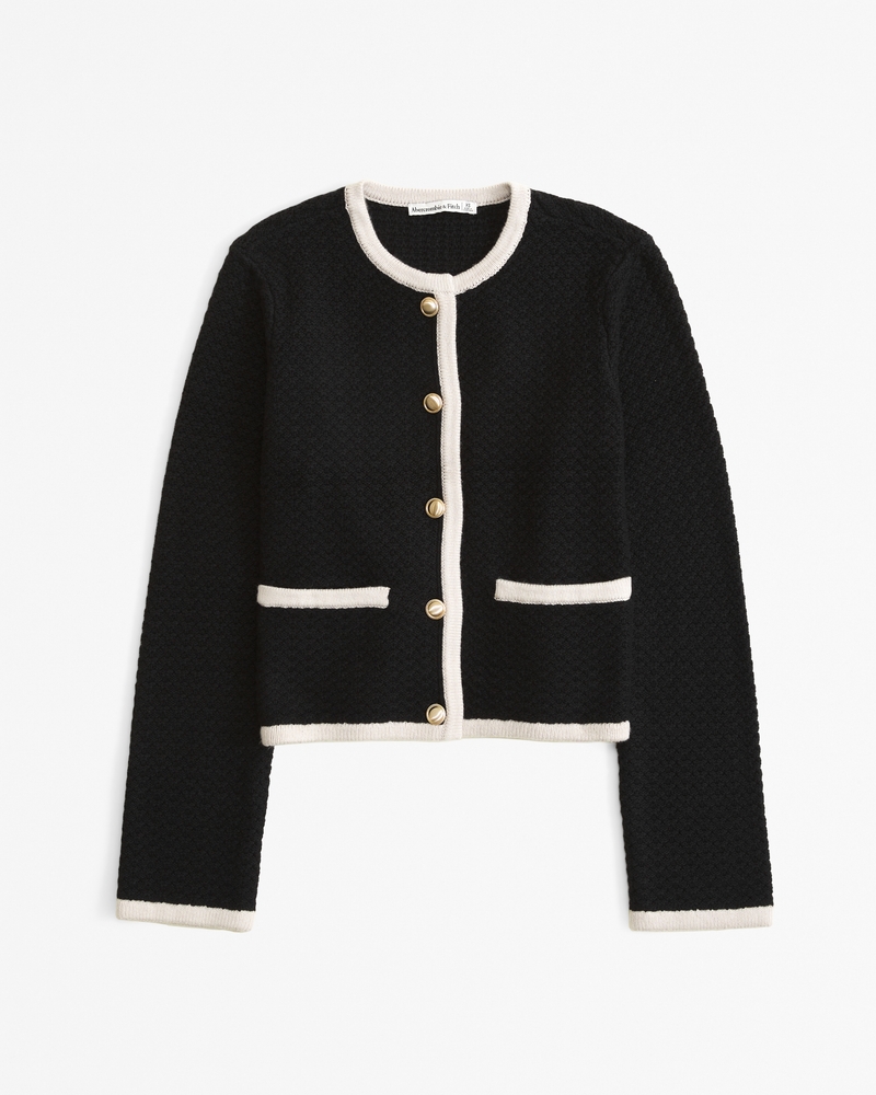 Women's Textural Crew Sweater Jacket | Women's Matching Sets ...