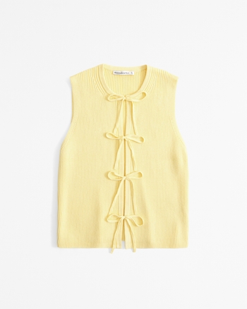 Women's Tie-Front Sweater Vest | Women's Clearance | Abercrombie.com