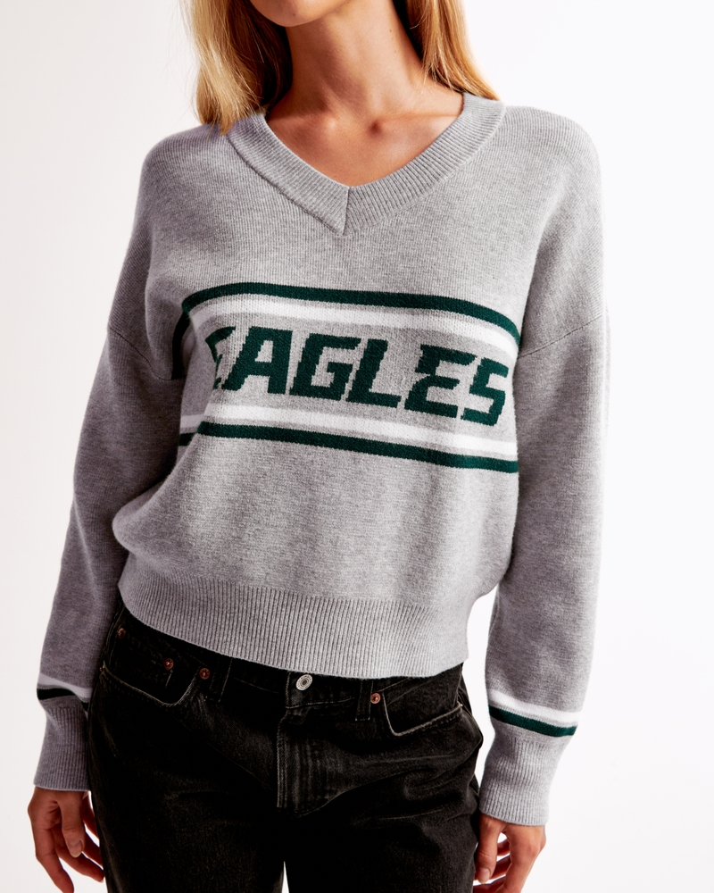 Philadelphia Eagles LuxeLoft V-Neck Sweater