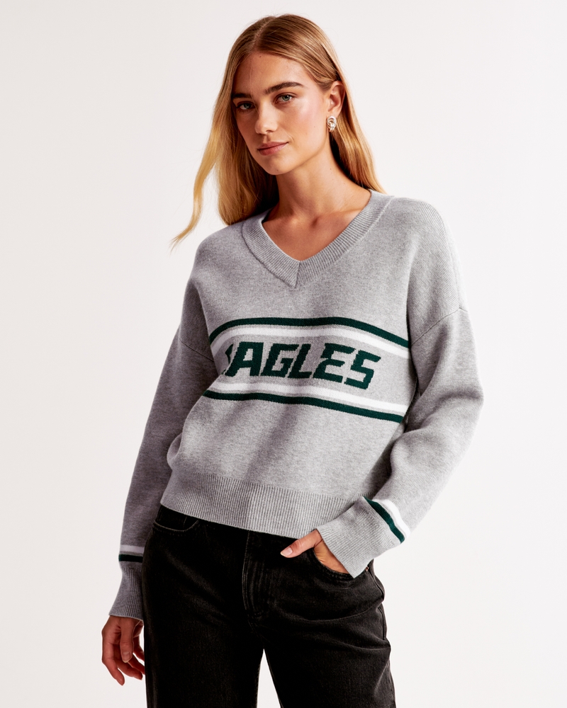 Philadelphia Eagles LuxeLoft V-Neck Sweater