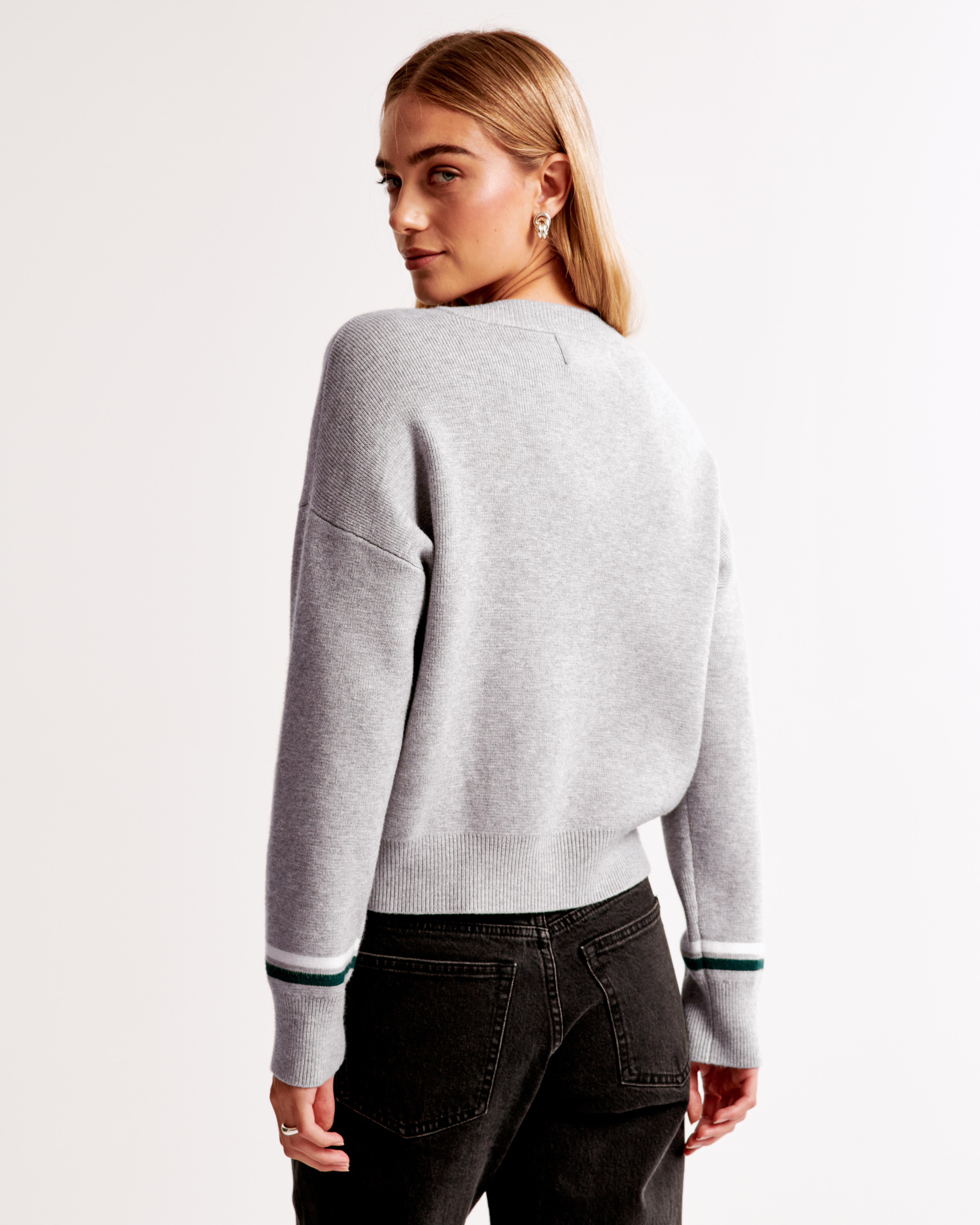 Abercrombie & Fitch Philadelphia Eagles Luxeloft V-neck Sweater