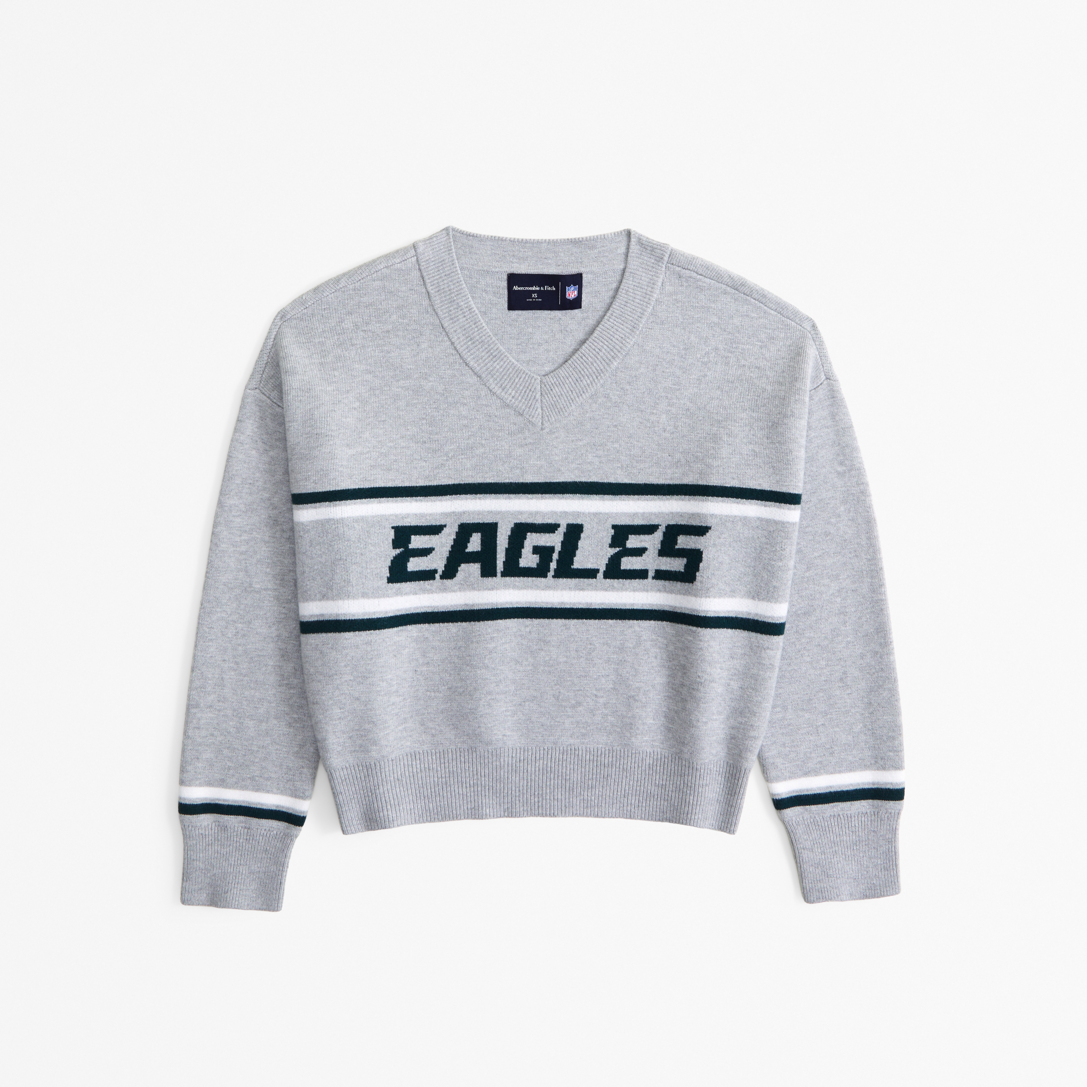 Abercrombie & Fitch Philadelphia Eagles Luxeloft V-neck Sweater